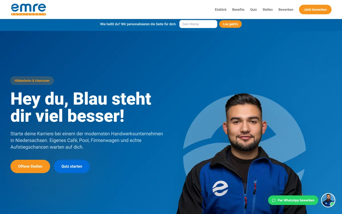 Website von Emre Haustechnik