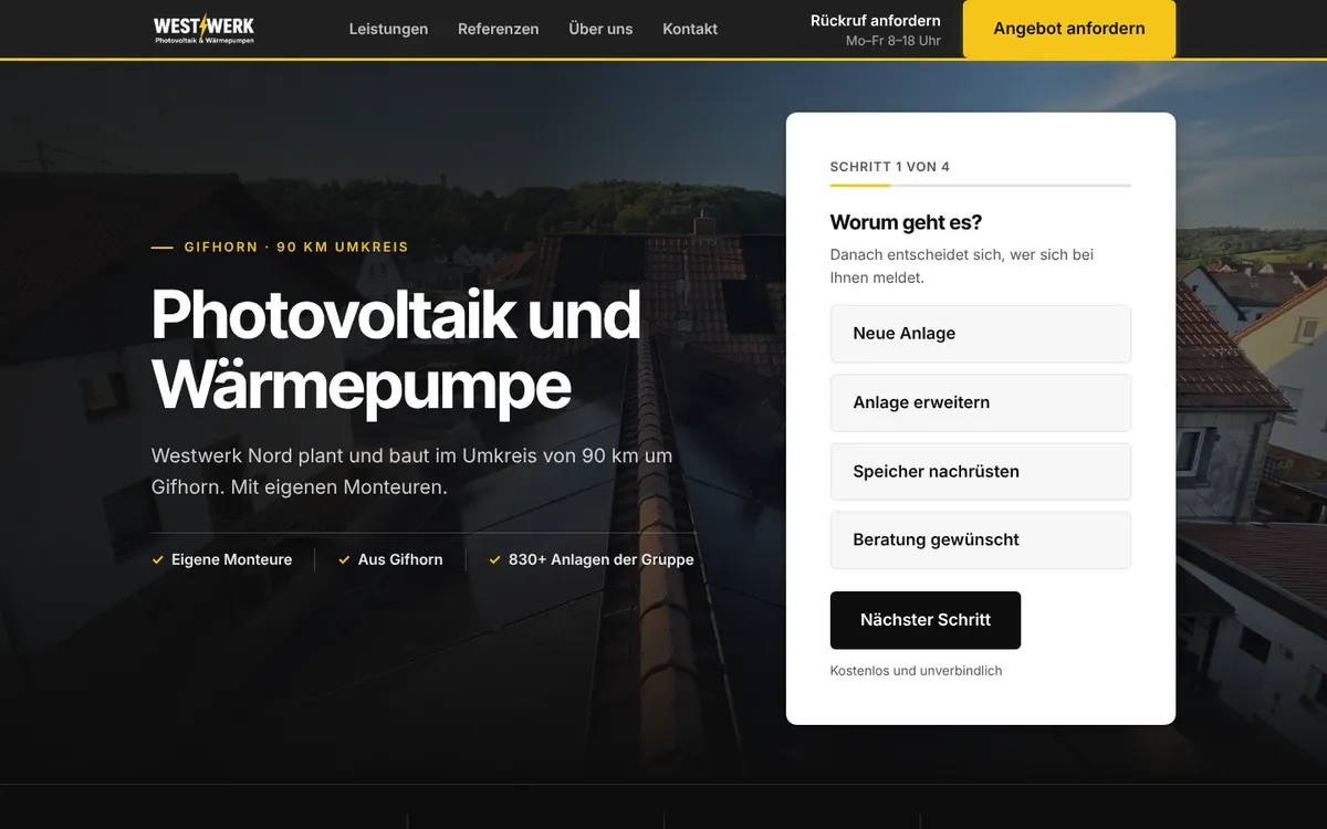 Website von Westwerk
